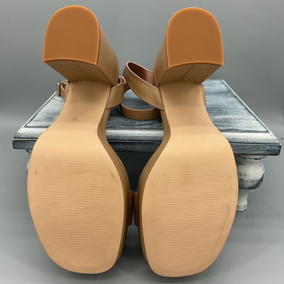 NEW Nordstrom Women’s Noanita-Lea Block Heel Sandals Tan Size 11M - Picture 9 of 10